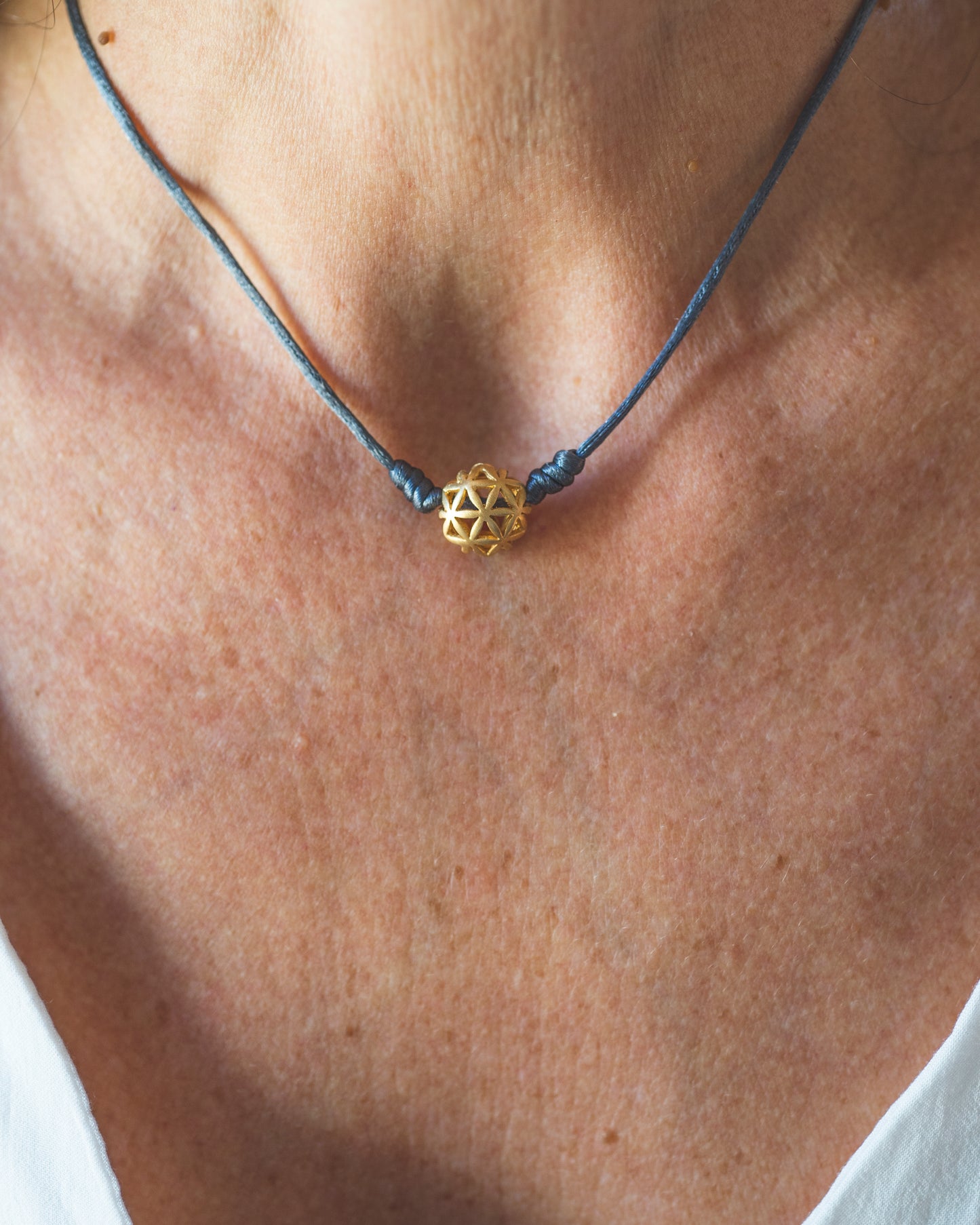 Seed Of Life gold Harmony Ball small Pendant