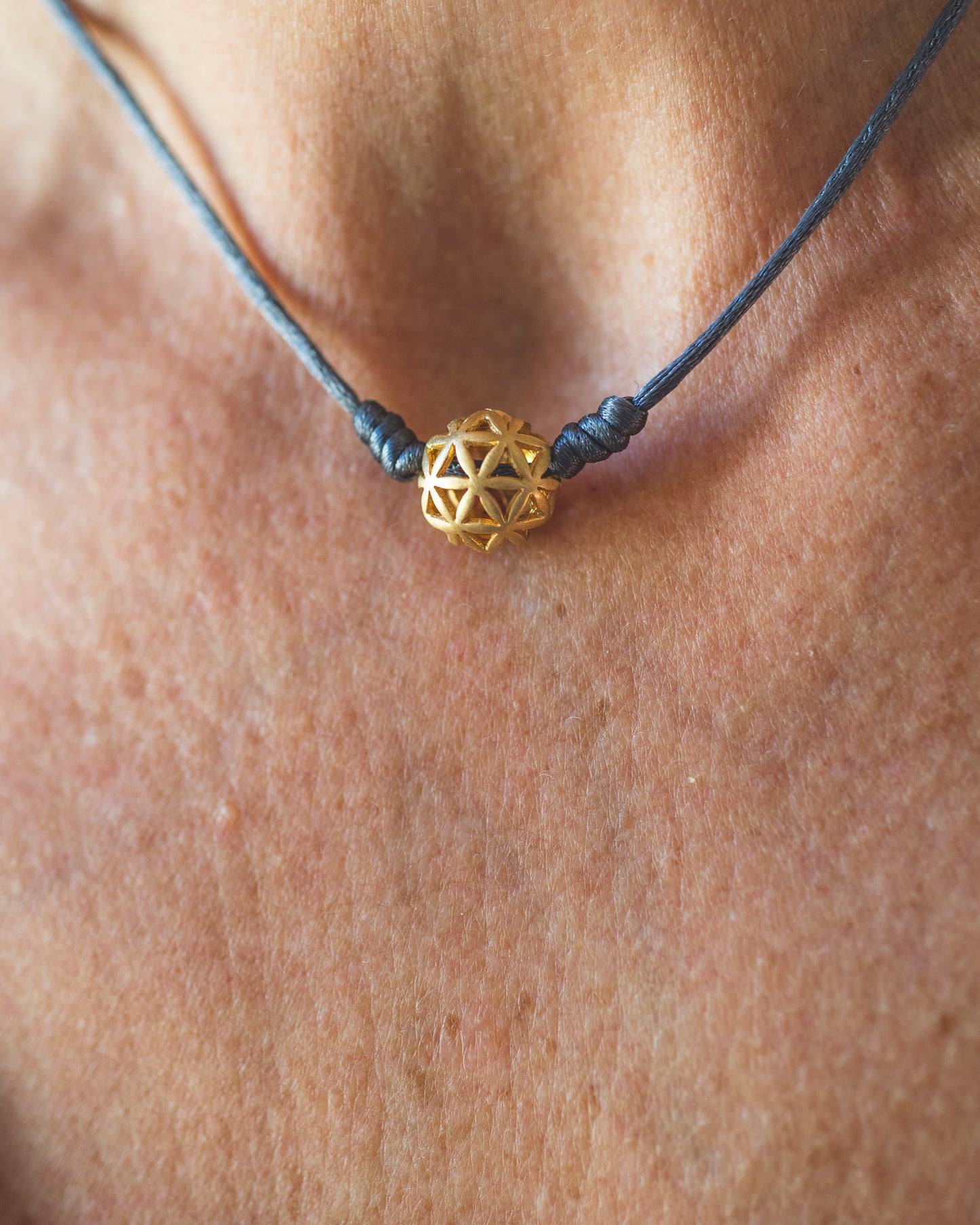 Seed Of Life gold Harmony Ball small Pendant