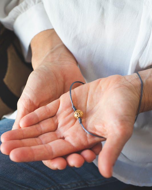 Seed Of Life gold Harmony Ball small Pendant‏